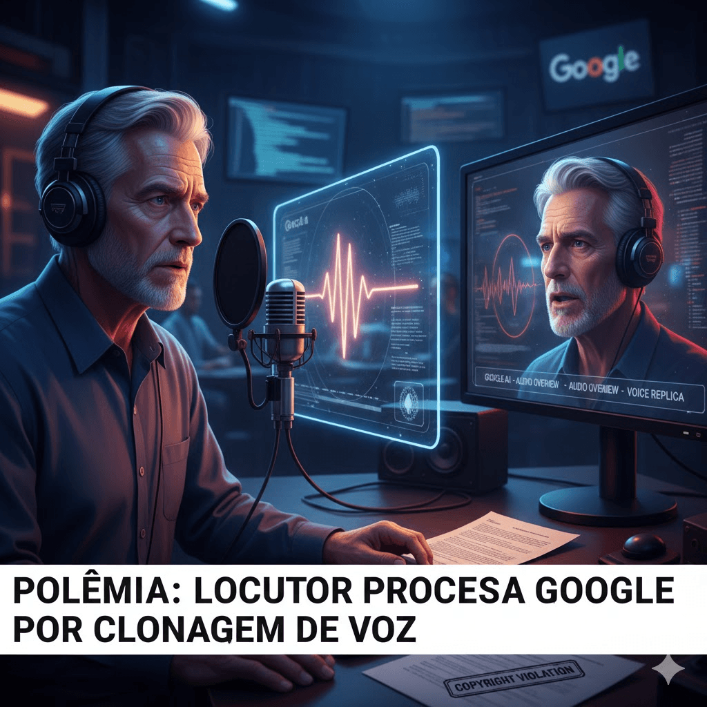 Google acusado de plagiar voz de locutor de rádio em modelo de inteligência artificial