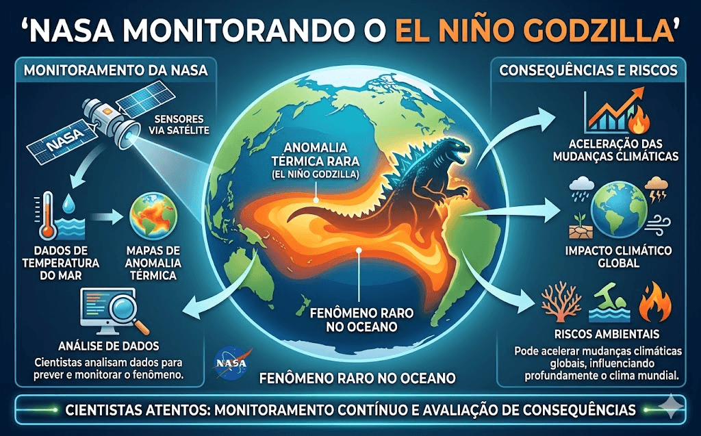 El Niño Godzilla ameaça o planeta como um gigante oceânico