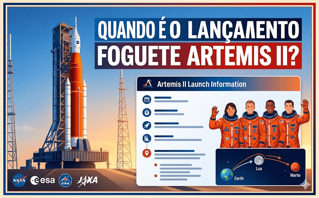 Lançamento da Missão Artemis 2 à Lua está Prestes a Decolar Qual o Horário do Maior Salto para Marte