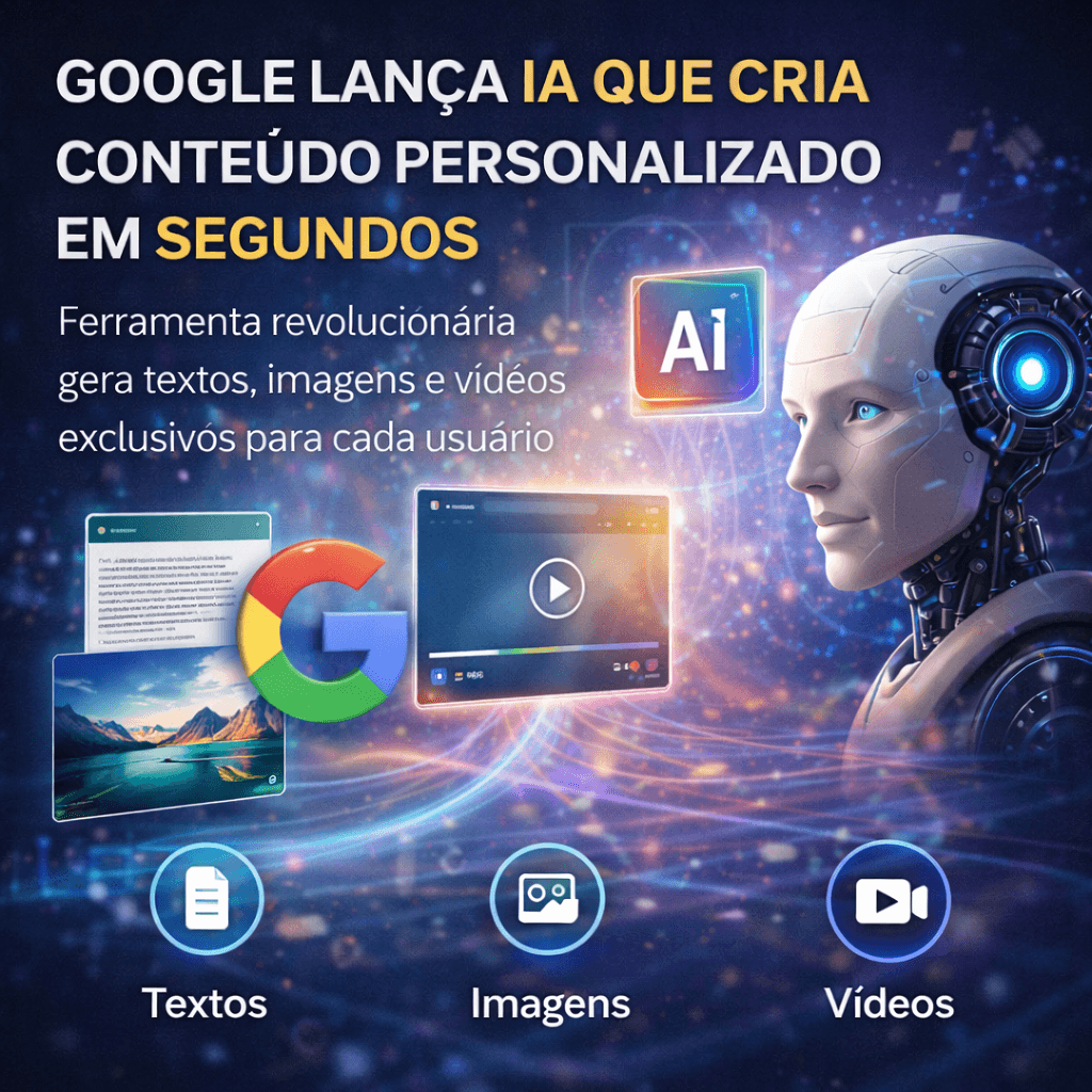 Google Lança Ferramenta Revolucionária de IA que Cria Conteúdo Personalizado em Frações de Segundos