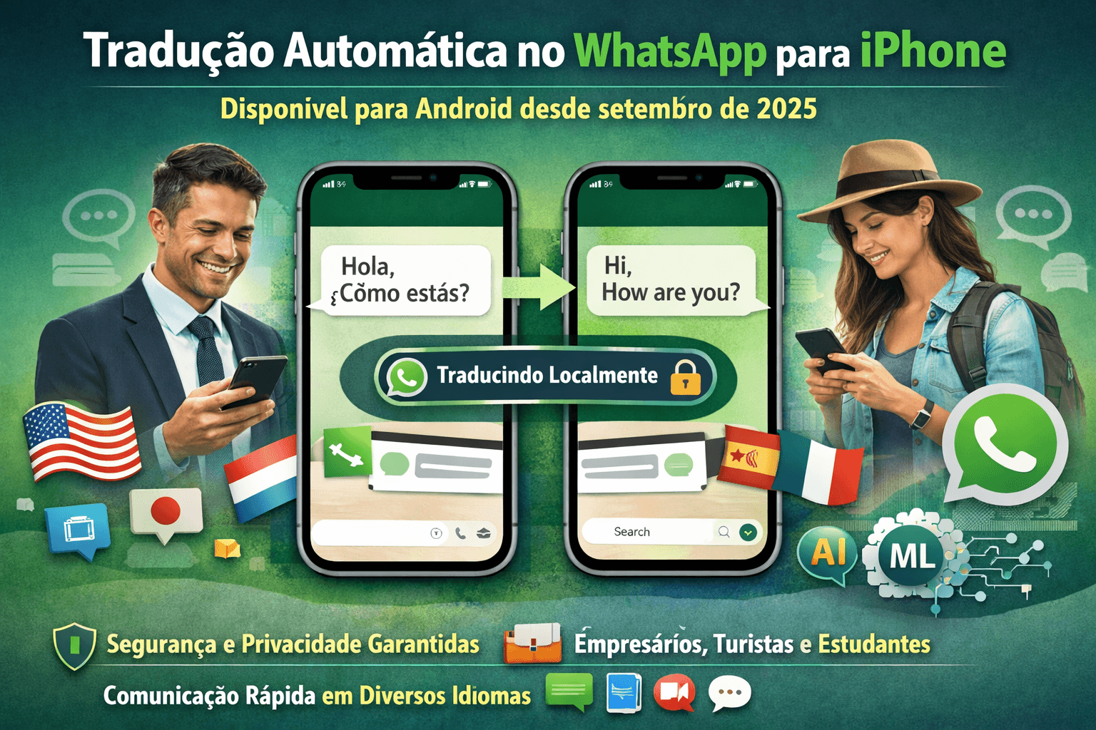 Traduzindo Fronteiras o WhatsApp traz tradução automática para iPhone