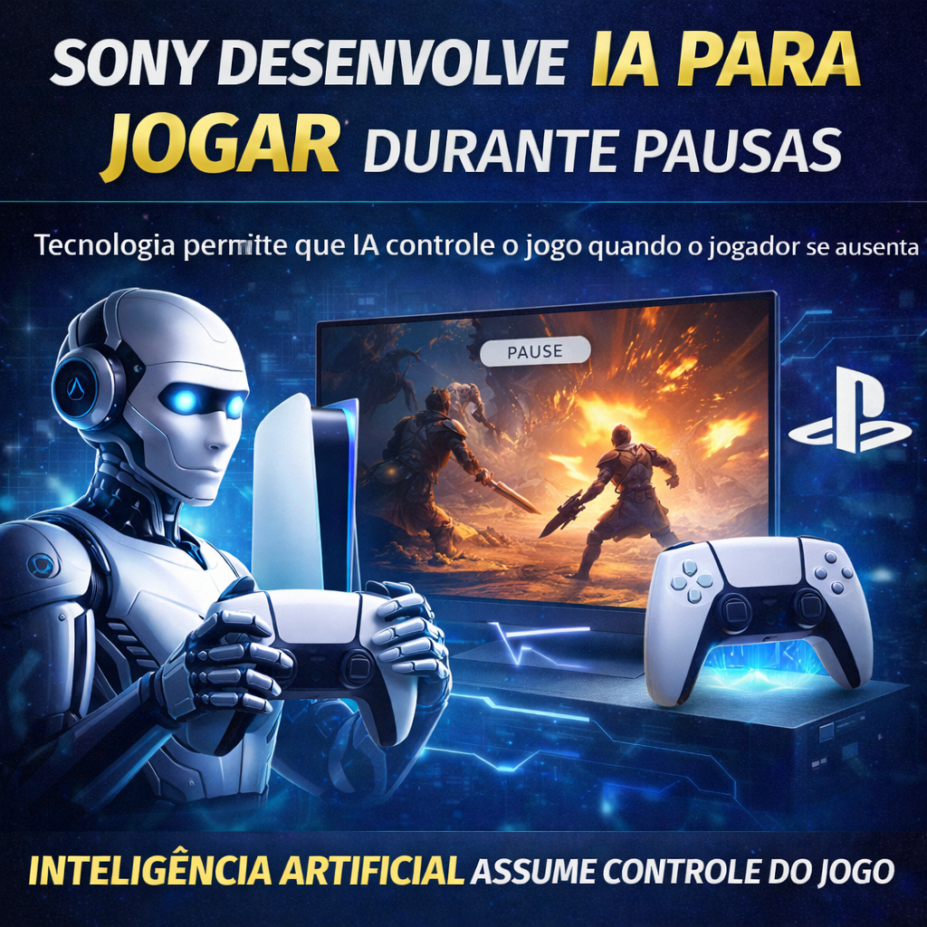 Nova tecnologia da Sony permite que jogos sejam controlados por IA durante pausas