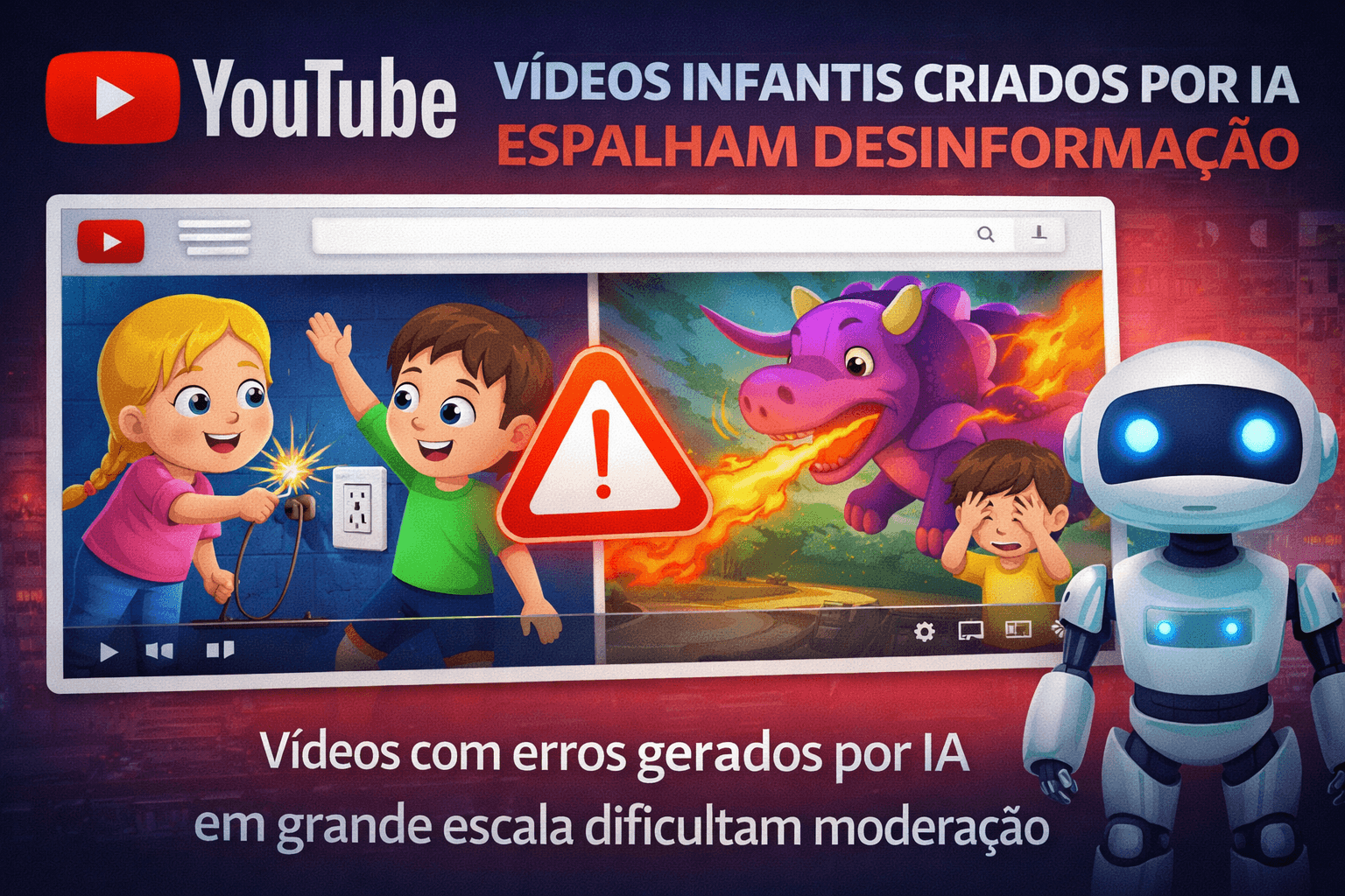 IA no Controle Desinformação em Vídeos Infantis no YouTube