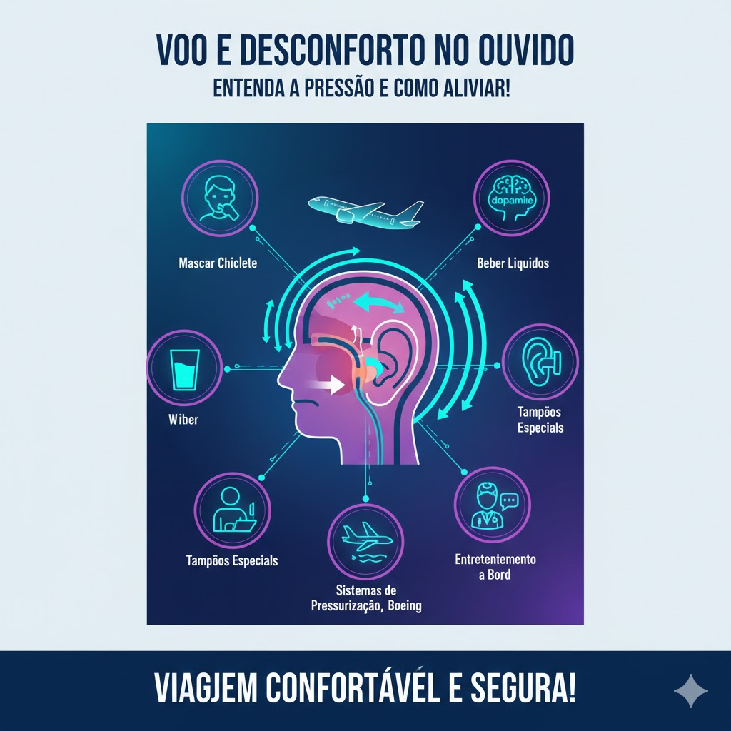 O que acontece com os ouvidos em um voo e como evitar o desconforto
