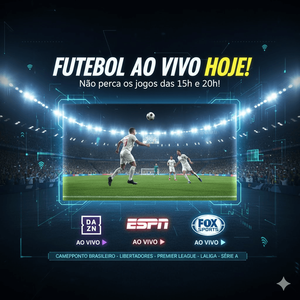 Futebol ao Vivo Hoje Onde Assistir e Horarios dos Jogos